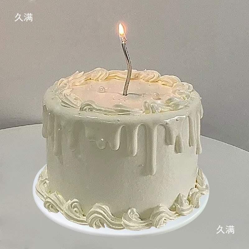 2025款塑胶蛋具糕模型网红简约珍珠新蜡烛道thlzn%j#橱窗假