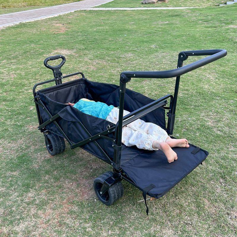 春游的推车户外折叠折叠摆摊购物儿童宝宝双胞胎小拉车拉货四轮