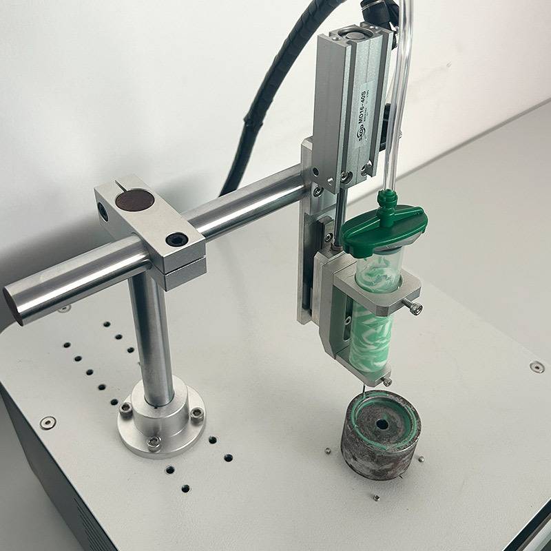 四工位圆盘圆形点胶机螺纹蜂鸣器点胶机三轴全自动高精度旋转打胶