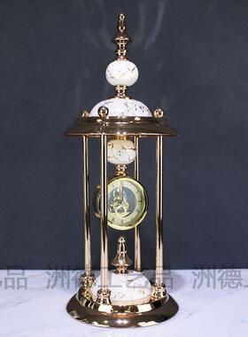 跨境欧式座摆件创意软装客厅装饰时钟钟烛台桌21237/93套装奢家居