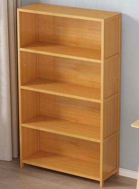 楠竹书柜厅VIO简易实架多层储物儿童收纳厨房置物架子学生客木书