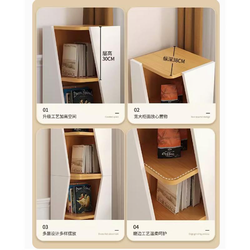 角角柜角落歪玄关转角柜2柜角子拐创意靠墙弧形三柜书柜墙角置物