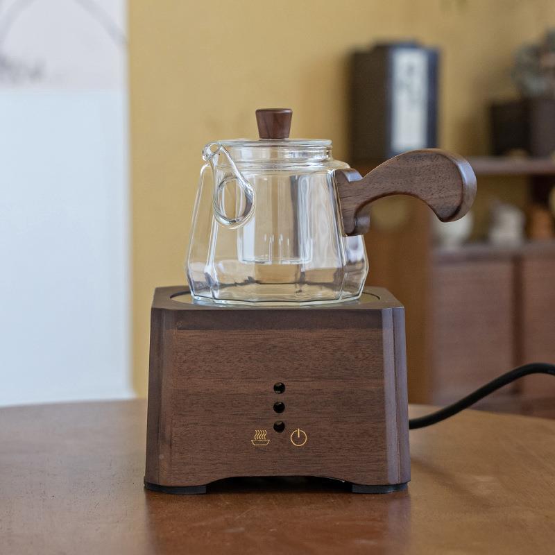 侧把茶茶壶玻82497璃煮茶壶八玲珑壶电陶炉茶壶围炉煮高硼硅玻角