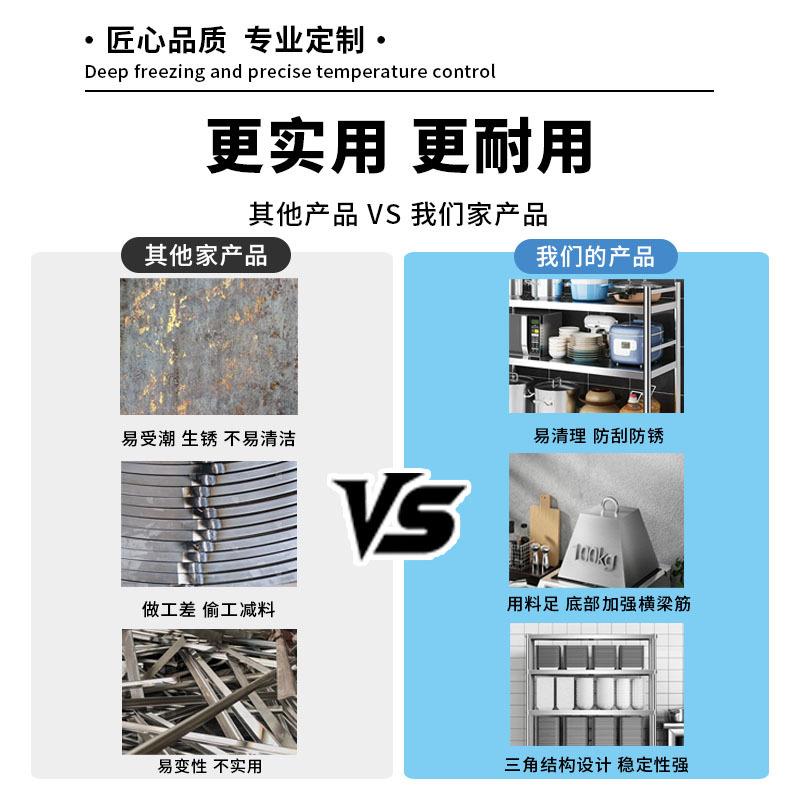 境KHT不跨锈钢台架置上物架厨房工作台立操架冰柜桌子台面上水池