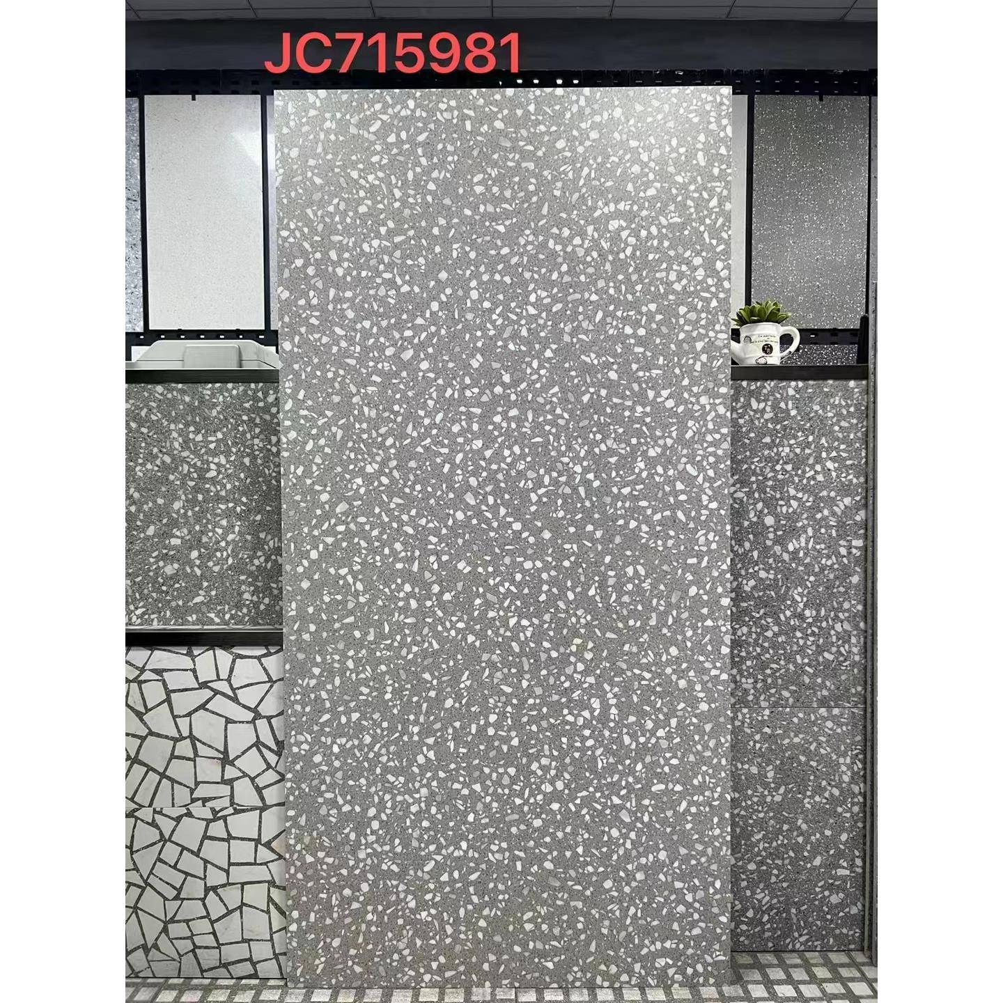 水磨石瓷X砖7501灰色水磨500餐9厅地8砖连锁店酒店00X100地板砖防
