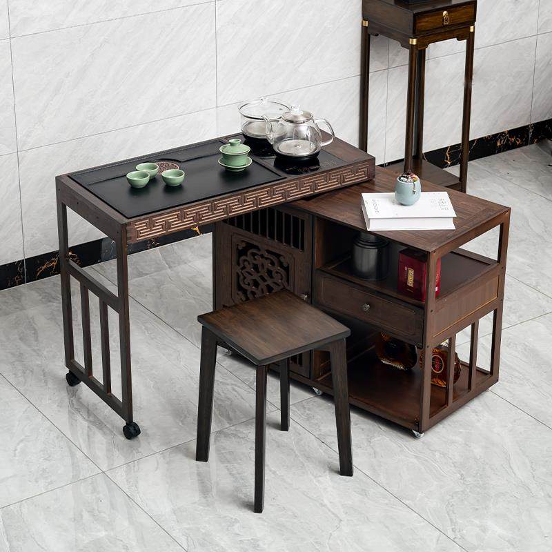 移动小车茶桌家用茶台实木旋茶烧水壶一体茶柜带无品牌/轮茶转边,基础建材,脚轮/万向轮,淘宝优惠券,粉丝福利购,淘宝优惠卷