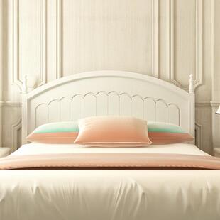 简7K床头板韩式田园现代经济766约式双人1.8米地美中海定制床头靠