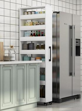 YEU厨柜房冰箱缝隙置物柜边柜隙置物物架抽拉式收纳柜杂夹缝窄柜