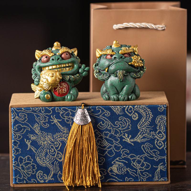 国潮个性风狮爷祝福摆件高中状元手办送考生学生毕业礼物书房装饰