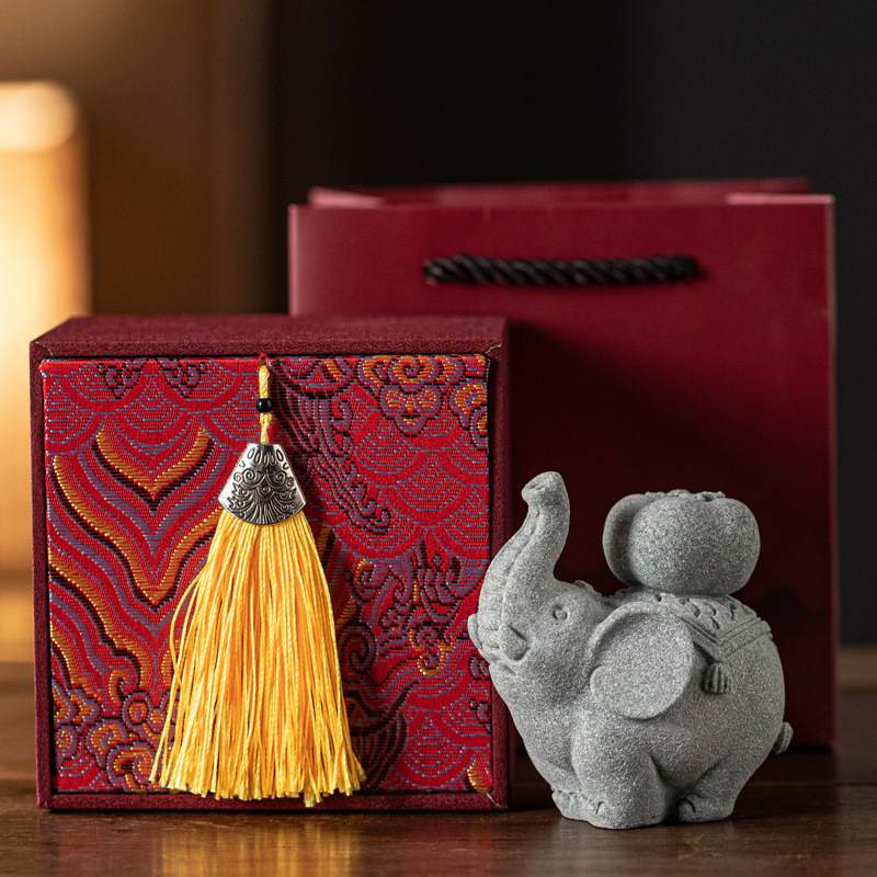 风青砂石摆件事事吉祥创意家居招财鱼缸造景装饰办公桌面装饰礼品