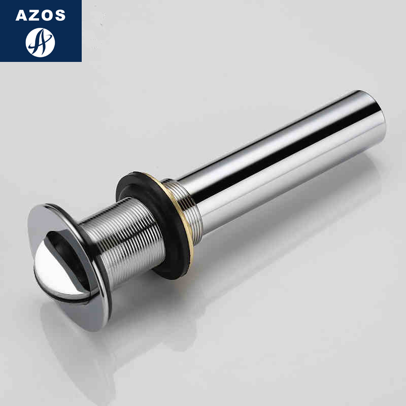 德国AZOS 不锈钢 脸盆下水器翻板 台盆排水 R落水器 下水器翻盖