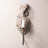 19世纪法式 复古做旧古董壁灯卧室床头灯客厅玄关走道火焰实木壁灯