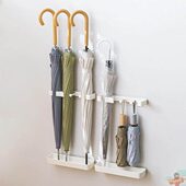 日式 入户家用置伞架壁挂收纳柜架门后雨伞桶免打孔放伞门口置物架