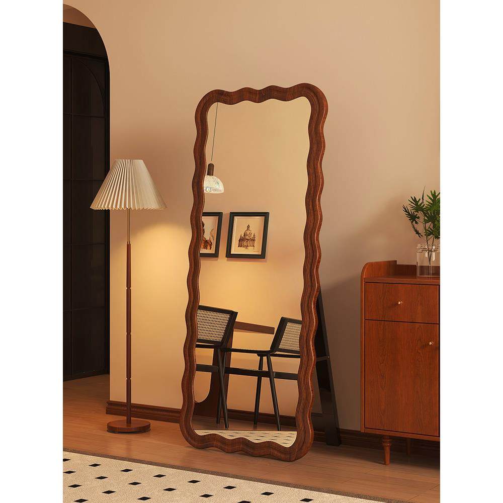 中古全身镜网红家用落地镜壁挂高清穿衣镜高级感女生卧室试衣镜子