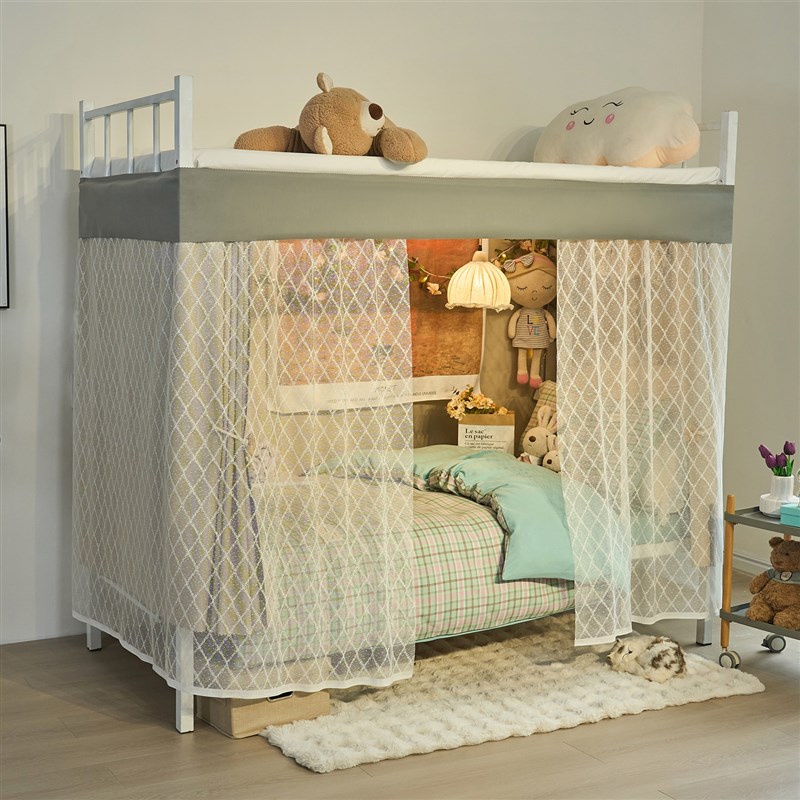 u型轨道强遮光床帘蚊帐一体式全包学生宿舍住校寝室下铺专用床幔