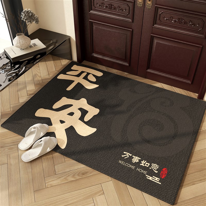 入户门地垫高级定制可裁剪玄关脚垫纯色家用地毯门外进门门垫耐脏