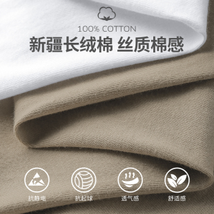 宽松全棉内搭打底衫 长袖 印花小衫 秋装 圆领秋衣 t恤男潮流秋季