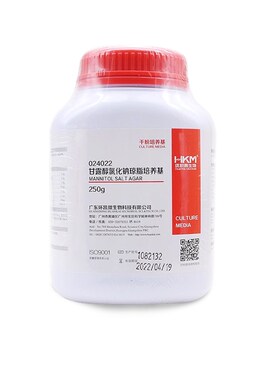 环凯024022 甘露醇氯化钠琼脂培养基(15版药典)干粉培养基 250g