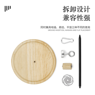 户外蚊香盘多功能家用橡木蚊香托盘接灰盘便N携式 可拆卸蚊香架厂