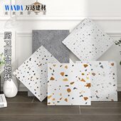 北欧卫生间彩色水磨石瓷砖400x400花园阳台防滑地砖厨房仿古砖
