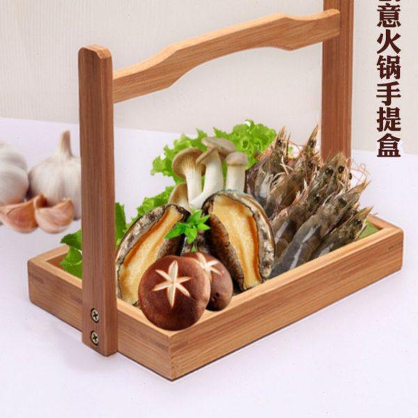 楠竹火锅菜盘备菜篮烤肉酒店特色创意餐具鸭肠鹅肠盘子小提篮竹盒,厨房/烹饪用具,配菜/备菜盘,淘宝优惠券,粉丝福利购,淘宝优惠卷