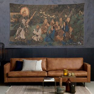 黑神话悟空学艺《盘中迷》墙面装饰挂画床头房间宿舍改造布艺挂布