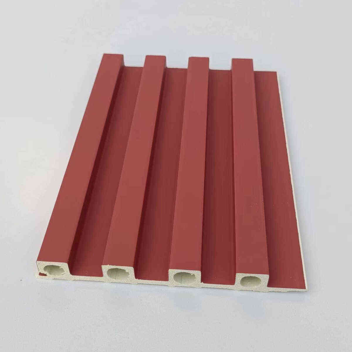 圆孔酒红格栅g木饰面装饰木塑墙裙吊顶背景墙生态木护墙板竹木纤