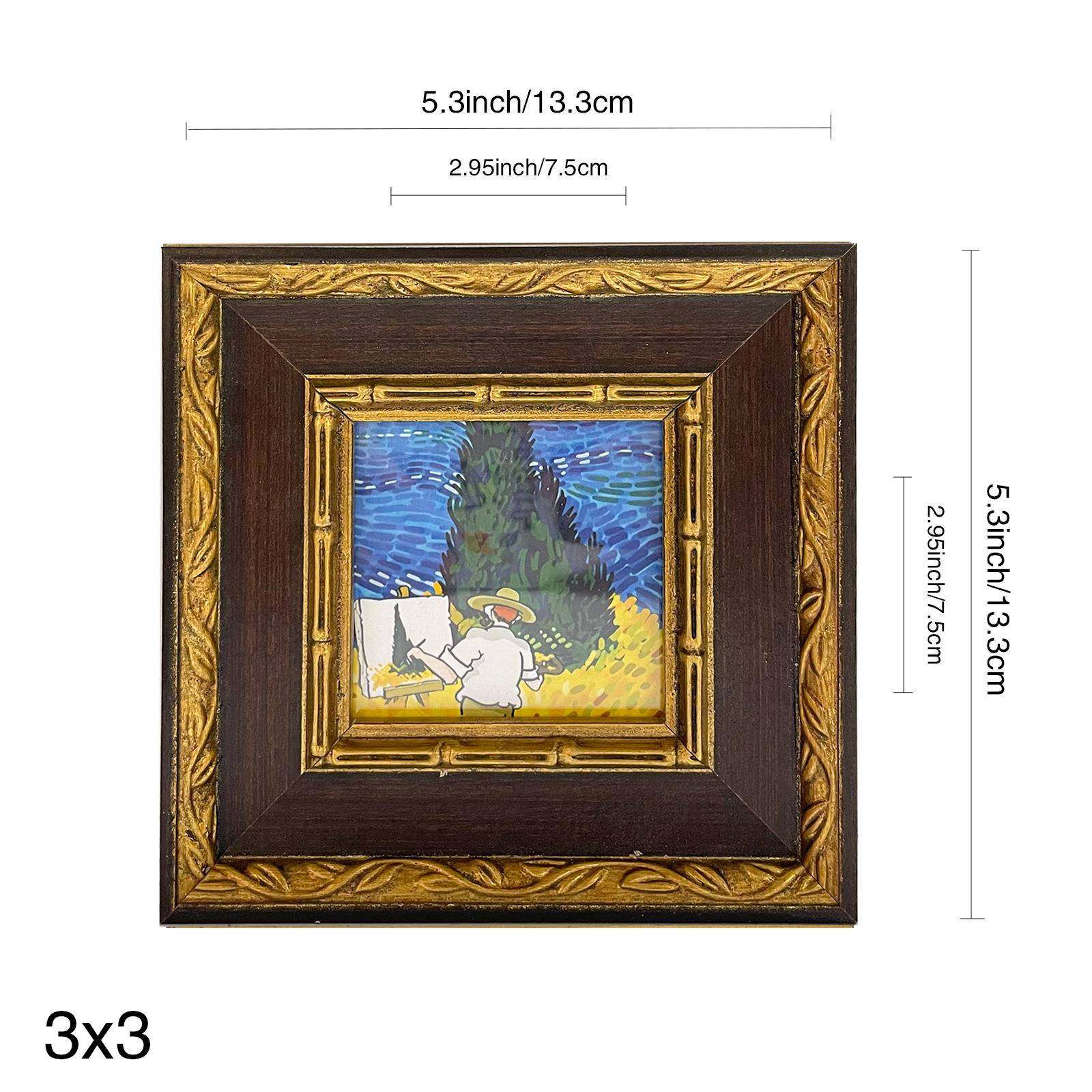 画框实装木相框定制欧式复古画框裱自装挂墙上木质油小1画B11459