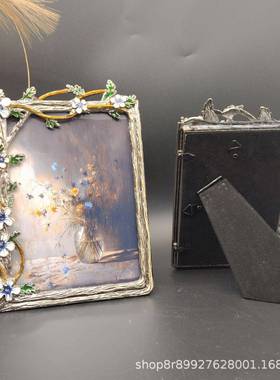 立体时尚相珐826C琅彩金属框，样台板装房软摆摆件金属相框