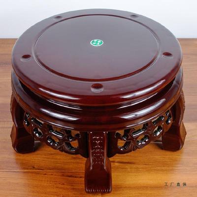 仿实木花落地架台阳客厅电视绿柜旁单个仿古置物架萝塑料花985盆