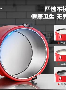 不锈钢保温桶用LMQL冷商藏送桶餐快餐桶堂饭店大食容量米饭保温汤