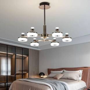 欧4844吊灯客2灯具北现代简约025厅年新款 轻奢极简大气高档饭厅餐