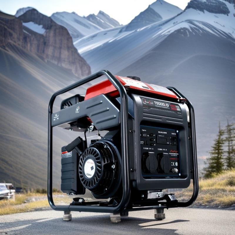 重庆3/5/10kw变频汽油发电机220v家用户外商用供电低噪大功率便携