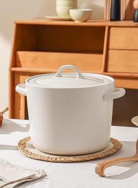 糖水铺日式白色砂锅家用沙锅燃气明火专用陶瓷锅大号煲汤炖汤锅