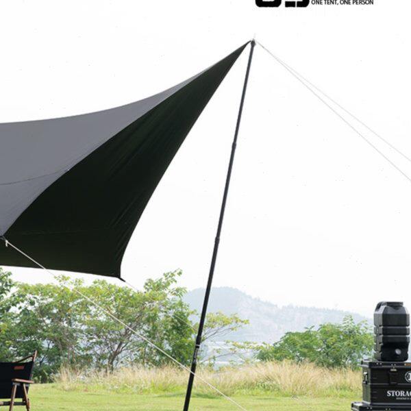 山趣户外05系列天幕杆轻量加粗加厚户外支撑杆可调节伸缩帐篷厅