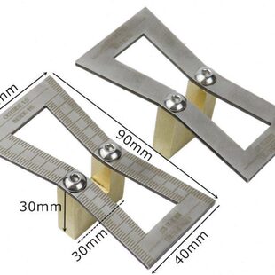 木工燕尾画线器榫鸠榫卯 划线规燕尾榫鸠尾榫 手工开榫工具辅具