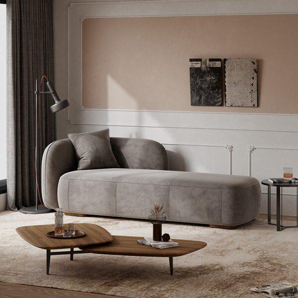 简约现代贵妃椅靠背沙发椅酒店民宿休闲美人榻小户型客厅懒人躺椅