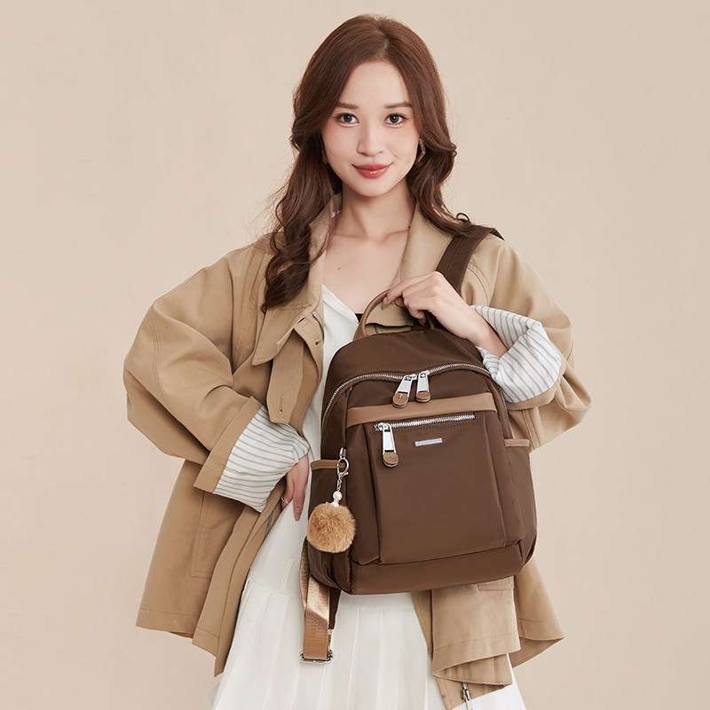 女士包包2024新款双肩包时尚电脑旅行轻便书包大容量背包女士双肩,箱包皮具/热销女包/男包,双肩背包,淘宝优惠券,粉丝福利购,淘宝优惠卷