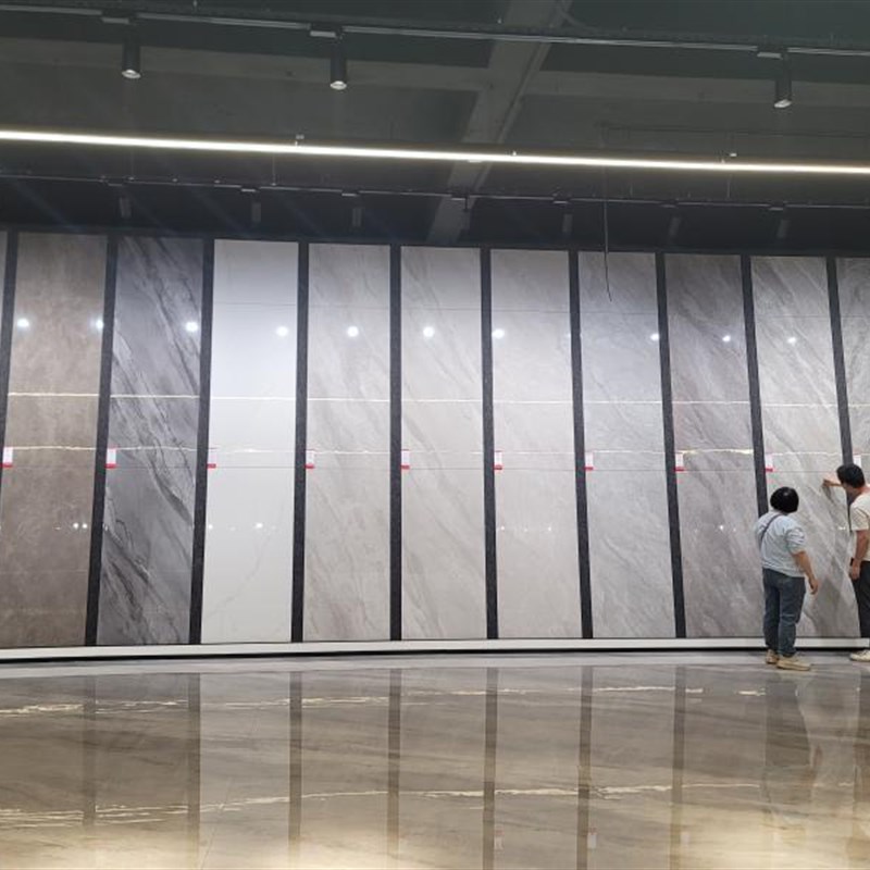 连纹大板地砖750*m1500墙砖客餐厅通体大理石瓷砖工厂直供广东岩