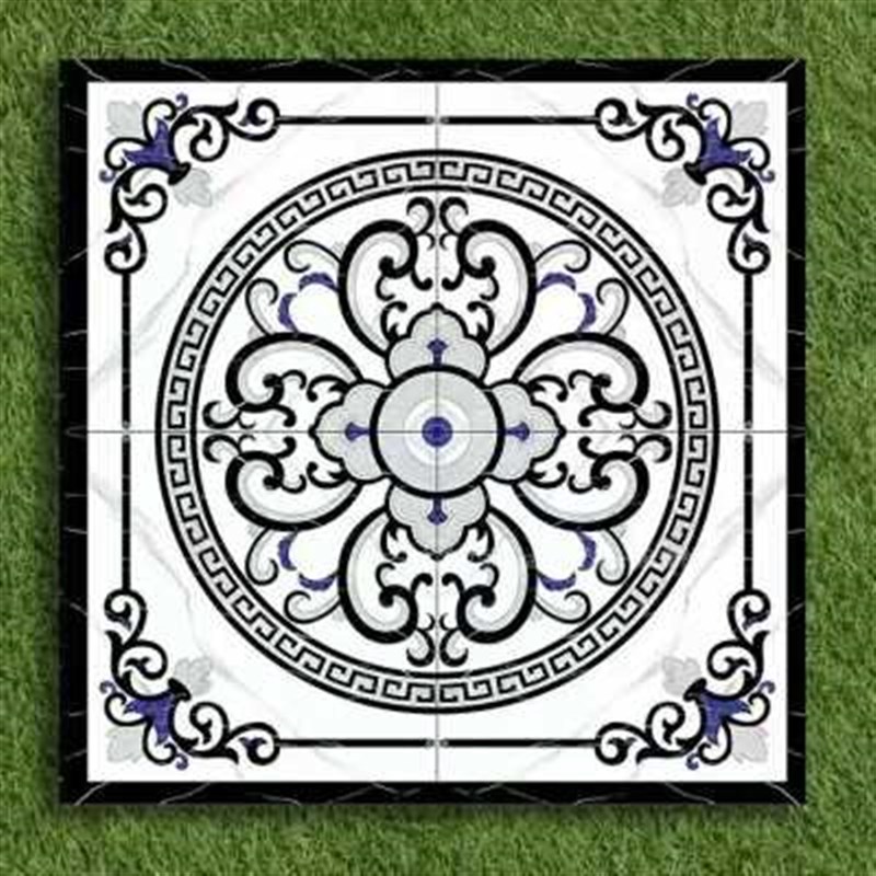 入户门拼花地砖客厅玄关大理石瓷砖中式拼花图案微晶石地毯花造型