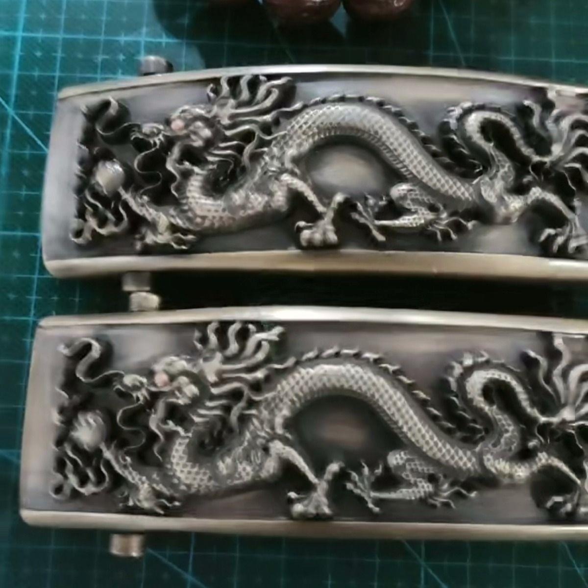 纯实心黄铜滚轴皮带扣男