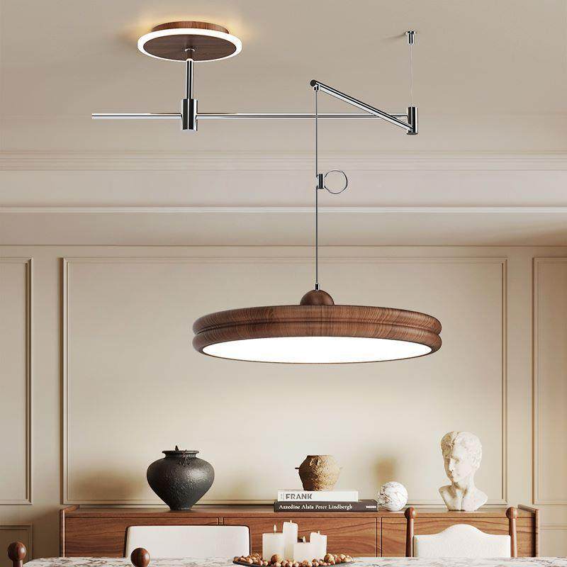 胡灯桃木色厅摇臂日式新中式餐禅意吊茶室圆形中古书房88543移位,家装灯饰光源,智能吊灯,淘宝优惠券,粉丝福利购,淘宝优惠卷