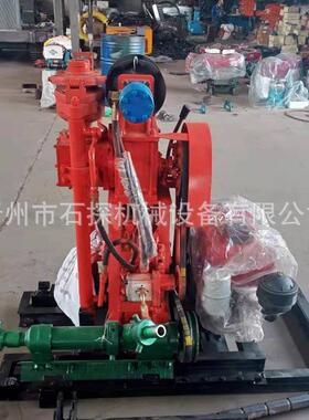 50米小型设样钻探液备压岩心钻机打井机带取XAT卷扬机