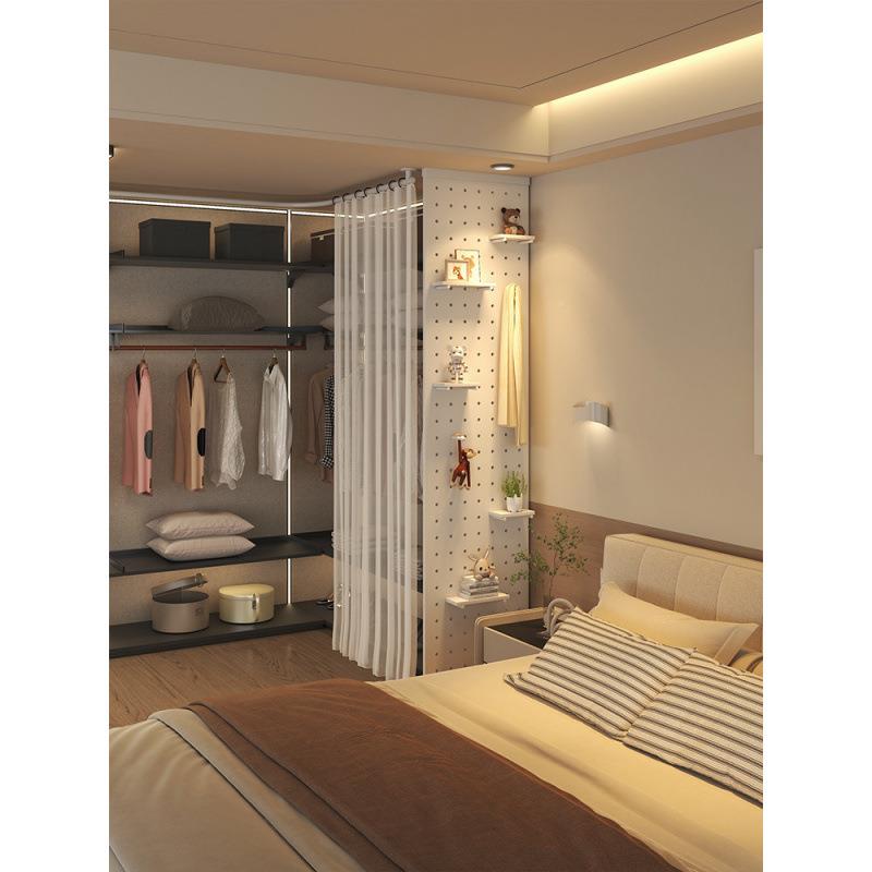 洞板放式金属衣柜侧板客间厅屏风隔断查看详情墙洞侧墙衣帽开置物