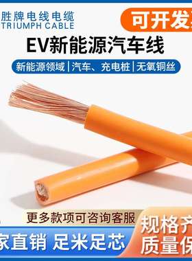胜牌现货高温线 电机引线 EV车内高压线1500V 新能源线缆50平方