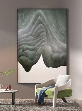 现层SF710712代轻奢客玄关装画饰抽象山峰叠背景墙壁画走廊尽厅头