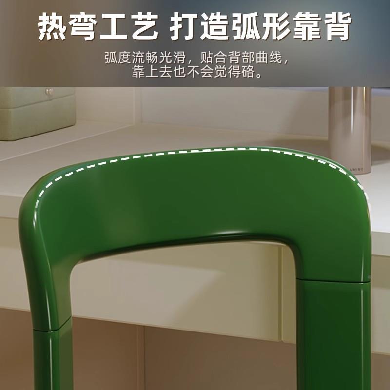 ry餐椅实木椅子中古书背桌椅茶e餐NB57桌岛椅台靠椅红色设计师梳