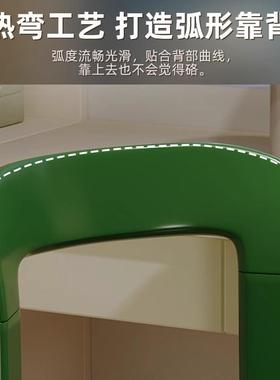 ry餐椅实木椅子中古书背桌椅茶e餐NB57桌岛椅台靠椅红色设计师梳