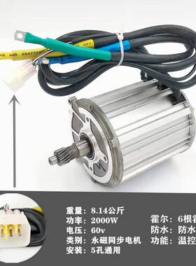 达南91054普电机2000W电四轮磁车矢量永同步电机三高速马新能源动