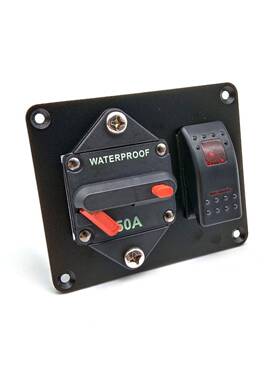 50开A13128面断路器船巴型开关面板组合50A断路器+关板房车大改装